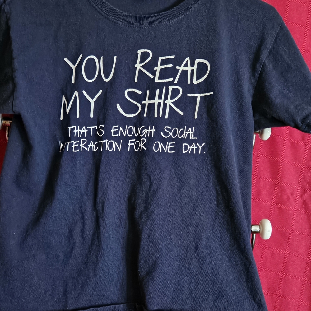 A.P.C. Navy Blue Kids Tee with Playful Text ***5/30***